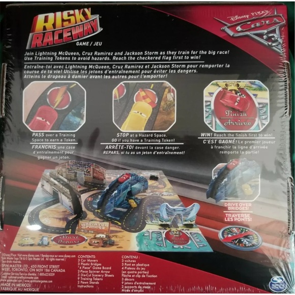 Cars 3 Risky Raceway Board Game Lightning McQueen - Picture 2 of 2